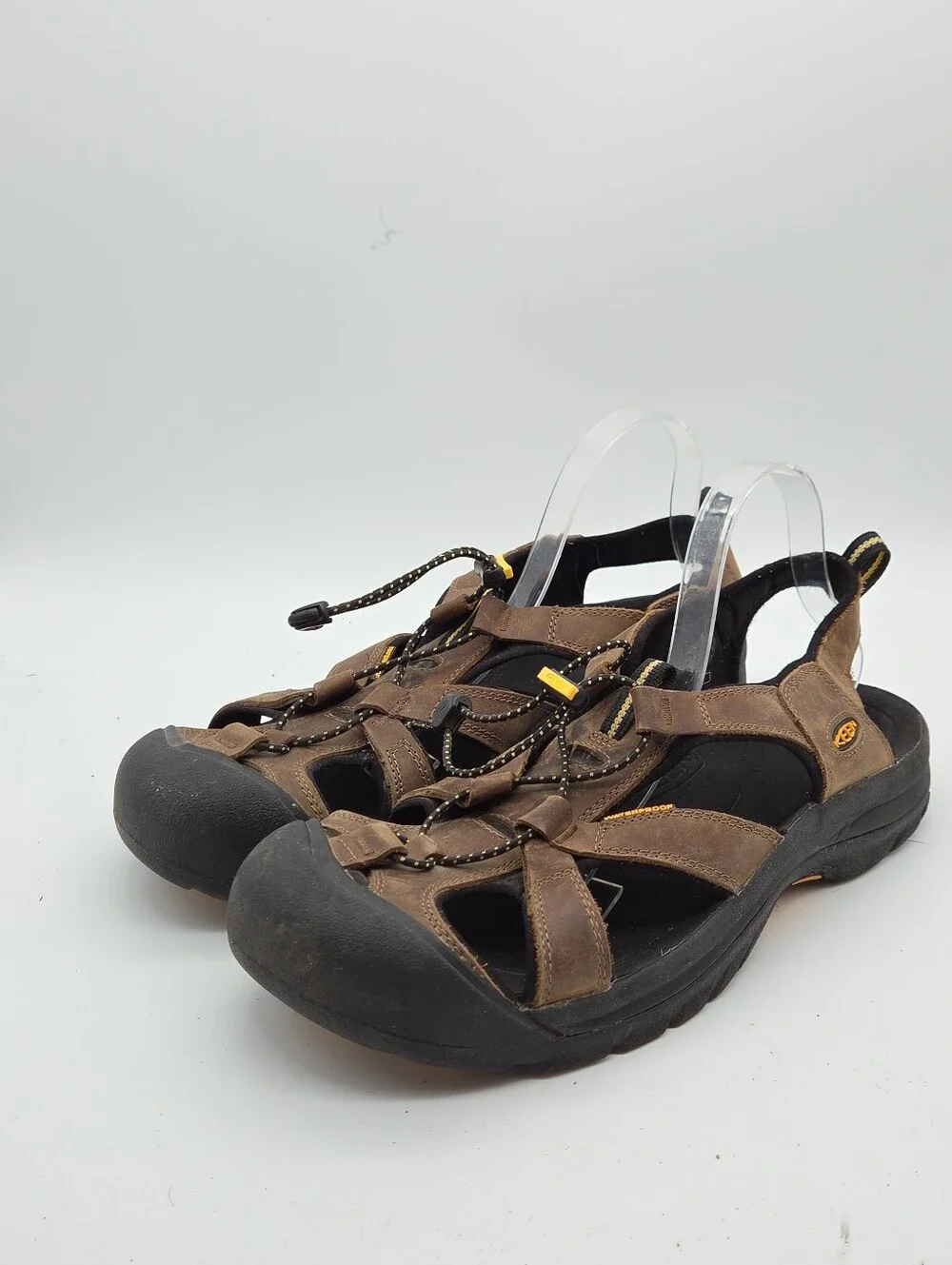 KEEN Waterproof Hiking Sandals Brown Leather Men's Size 14